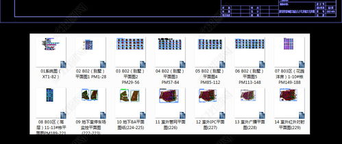 大型高檔住宅小區智能化系統工程全套深化施工cad圖紙設計平面圖下載
